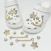 Accesorios Metálicos de Pedrería Súper Brillantes de Lujo Ligero para Zuecos Decoraciones de Zapatos DIY Accesorios de Hebilla de Zapato Integrada de Alta Gama Broche