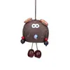 Fruta de Alcanfor de Campana de Agua Natural Cáscara Muñeca Linda y Peculiar Colgante Hecho a Mano Bricolaje Terapia de Sonido Carrillón de Viento Colgante para Balcón Mochila Coche