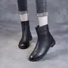 Liquidación Botas de Cuero Suave de Alta Calidad para Mujer Estilo Británico Otoño/Invierno 2026 Nuevas Botas Cortas Versátiles de Suela Plana Estilo Martin