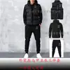 Conjunto de Três Peças de Algodão para Outono e Inverno Masculino e Feminino (Colete, Moletom e Calça de Moletom), Conjunto de Lã Forrada para Casais de Comércio Exterior com Logo Personalizado, Estilo Casal