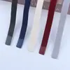 Cordón Elástico para Cintura de Nailon Imitación de 1 cm, Cordón para Sudadera Estilo Primavera, Cordón para Cintura de Pantalones de Yoga, Cordón Plano Textil Fino y Suave