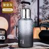 Tetera de Gran Capacidad con Asa Recubierta de Titanio, Tetera Mecánica de Medición de Temperatura de Aspecto Elegante para Cocinar al Aire Libre y en Casa, Separación de Té y Agua