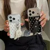 Las populares alas de lunares con purpurina fina son adecuadas para la funda del teléfono Apple 18 Pro Max, accesorios para iPhone 17 Pro, 16/15