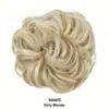 Moño de Pelo Estilo Europeo y Americano para Mujeres, Moño de Pelo Elástico, Seda de Alta Temperatura, Moño de Pelo Rizado Natural Esponjoso, Fábrica de Pelucas Transfronteriza