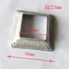 Accesorios para Barandilla de Acero Galvanizado Chengyang Cubierta Decorativa Cubierta Dividida Cubierta de Hierro Cubierta con Patrón Tapa de Tubo Tapa de Tubo Redondo Bloqueo de Tubo Feo