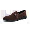 Novos Sapatos de Couro Masculinos de Tamanho Grande Transfronteiriços Moda Fosco Retrô Casuais Convenientes