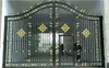 Puerta de Hierro Forjado, Puerta de Patio, Entrada Rural, Zona Residencial, Valla de Jardín, Villa, Puerta Doble Estilo Chino, Puerta de Hierro Grande para Uso Doméstico