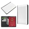 Venda Quente Transfronteiriça Porta-Passaporte em Branco para Transferência de Calor Porta-Documentos de Viagem Material em Branco para Porta-Passaporte em Branco para Sublimação