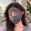 Mascarilla de Protección Solar para Mujer, Anti-UV, para Ciclismo y Conducir en Verano, Mascarilla Facial de Seda Helada, Mascarilla de Protección Solar de Cara Completa