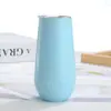 Amazon Produtos Essenciais Taça de Champanhe Aço Inoxidável Taça para Vinho Tinto Taça de Cerveja 6oz Taça de Vinho com Isolamento a Vácuo Copo Casca de Ovo