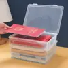 Caja Transparente de Gran Capacidad para Almacenamiento de Archivos A4, Organizador de Documentos para el Hogar, Caja de Almacenamiento de Escritorio para Información de Oficina