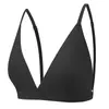 Conjunto de Lingerie Zhanrun Cross-Border Br15 Ds03 Sutiã Feminino Sem Costura Sem Aro Copo Triângulo Canelado Calcinha