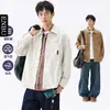 Camisa de Estilo Nuevo Primavera y Otoño Enbu Ropa de Trabajo Manga Larga Versátil Cuello Campana Moderno Juvenil Estilo Japonés Holgada Camisa Chaqueta