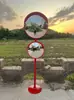 Espejo Fotográfico de Celebridad de Internet, Espejo Reflectante Cóncavo-Convexo, Decoración para Actividades al Aire Libre, Espejo de Gran Ángulo, Toma de Fotos en Atracciones Turísticas, Espejo Rosa Divertido