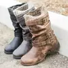 Explosões de comércio exterior 2019 Inverno novo salto baixo 40-43 botas femininas JGB2020N0002026
