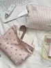 5792 Novo Estilo Fresco Xadrez Portátil Bolsa de Armazenamento para Cosméticos, Grande Capacidade Bolsa de Higiene Pessoal e para Retoques de Maquiagem de Viagem