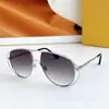 Óculos de Sol Piloto Luoyi Lente Sapo Armação de Metal Masculino Óculos de Sol Feminino High-End Anti-UV Lw40038U