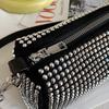 Bolsas de Mujer con Pedrería al por Mayor 2026 Verano Nueva Moda Bolso de Hombro Incrustado de Diamantes Estilo Coreano Ins Bolso Cruzado con Cadena Transfronterizo