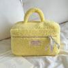 Bolsa de Cosméticos de Lana de Cordero Gran Capacidad Estudiante Viaje Bolsa de Almacenamiento Portátil Alto Valor de Color Neceser