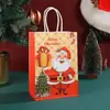 Saco de presente Papai Noel Desenho Animado festa de feriado infantil Sacola de doces embalagem de impressão da moda saco de papel atacado