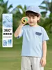 Camiseta Masculina Europeia de Resfriamento Manga Curta 2026 Nova Roupa Infantil Verão Criança Bebê Criança Pequena Manga Curta Casual
