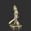 Productos Creativos de Cobre Soldado Modelo de Soldado Hecho a Mano Adornos de Escritorio para Interiores Juguetes para Hombres Adornos de Regalo para Juegos Modelo