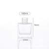 Botella de Vidrio Cuadrada sin Llama para Aromaterapia 500ml Botella Difusora de Vidrio Transparente Botella para Aceites Esenciales Se Puede Personalizar con Impresión de Logo y Personalización de Molde