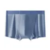 Cueca Boxer Masculina Sem Costura 50S Modal Grau 10A Antibacteriana Confortável com Reforço Ostra Boxer Shorts