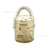 Colgante Zodiaco con Concha de Agua Dorada con Grabado, Llavero para Cadena de Teléfono Móvil Regalo, Suministro Directo del Fabricante, Soporta Logo