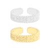 1492 Diseño de Nicho K-Style Ins Lujo Accesible Anillo Abierto con Lazo en Relieve Plata Esterlina S925 Anillo de Moda para Mujer