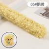 Palo retorcido de lana rizada Tiras de felpa de colores para la raíz del cabello Material DIY Super Grueso y Denso Regalo casero Oso de peluche