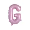 Balões de Folha de Alumínio Rosa Chiclete Perolado Claro 16 polegadas Letra A-Z Número 0-9 Combinação de Aniversário Letra Inglesa