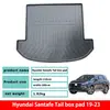 Adequado para Tapete de Porta-Malas Hyundai Santa Fe 19-23, Modificação de Interior Resistente ao Desgaste, TPE Ecológico