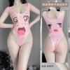 1150 sexy lingerie feminina bidimensional bonito soft girl expressão macacao sexy água morta maiô terno livre