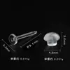 No Alérgico 3mm Ranura Resina Flat Ear Needle Arete Transparente Joyería Adhesiva Joyería Hecha a Mano Accesorios de Joyería DIY