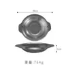 Olla Seca de Acero Inoxidable Retro con Doble Asa Sartén Venta al por Mayor Transfronteriza Olla Caliente Picante Sartén Plana para Langosta Recipiente para Pescado encurtido Logo Personalizado