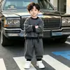 Conjunto de Ropa de Otoño para Niños 2060 Nuevo y Moderno Sudadera de Lana para Niño Pequeño Conjunto de Dos Piezas Ropa de Primavera y Otoño para Niños