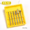 Set de Cabezales de Lima para Salón de Uñas para Remover Esmalte en Gel, Pulir, Limar Uñas, Set de Manicura, Acero de Tungsteno, Diamante, Cepillo de Limpieza