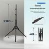 Suporte Anti-Dobragem de 2,16m para Celular, Transmissão ao Vivo, Fotografia, Luz, Tripé Portátil de Chão, Dobrável para Uso Externo