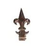 Acero Inoxidable 304 Punta de Lanza Puerta Patio Valla Protectora Balcón Decoración Punta de Lanza Romana Estilo Europeo Cuerno en Forma de Punta de Lanza Adorno