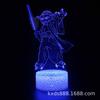 Fornecimento Exclusivo Transfronteiriço de Luzes Noturnas 3D Led Acrílicas Estéreo da Série Star Wars Lâmpadas de Mesa de Toque Luzes Noturnas Criativas
