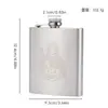Set de licor ruso portátil para exteriores, petaca doméstica de acero inoxidable, petaca retro multifuncional al por mayor
