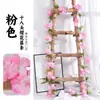 Enredadera de flores artificiales para decoración de escenas, cubierta decorativa para tubería de aire acondicionado, pared y techo decorativos, flores artificiales para bodas, enredadera de flor de cerezo