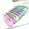 Comercio Exterior 4cm con junta de bandeja clip de gota color caramelo clip BB accesorios para el cabello con color DIY hecho a mano clip para el cabello de niños