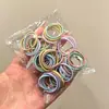 Goma elástica alta para el pulgar de niña, Goma elástica pequeña negra, Cuerda para el pelo de niños, Accesorio de trenza de pelo no dañino