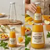 Ventas Directas de Fábrica de Botellas para Bebidas, Botellas de Vidrio Grueso Sencillas con Tapas para Té de Burbujas, Café, Jugo y Té, Botellas Vacías Transparentes