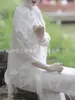 Chal de encaje de perlas para Cheongsam Nuevo Cárdigan con borlas Verano Retro Decoración Elegante Estilo Chino Ropa de Exterior para Dama