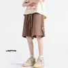 Shorts waffle pantalones finos de verano casuales pantalones medios para hombre modernos holgados shorts deportivos pesados americanos