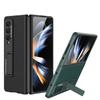 Funda para Teléfono Móvil Plegable fold4 Ultrafina Lisa de Cuero Soporte Todo Incluido para Negocios Color Sólido Resistente a Caídas Funda Protectora para Teléfono Móvil GKK