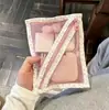 Bolsa de armazenamento de malha no mesmo estilo, bolsa de cosméticos, multiuso, grande capacidade, portátil, para artigos de higiene pessoal e itens pequenos